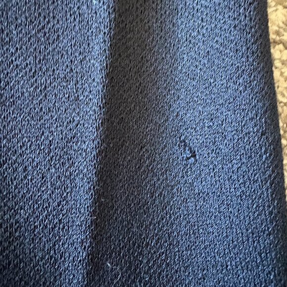 ST JOHN Santana Knit Pants Slacks Womens Navy Blue Size 6 (Small Hole) - Picture 6 of 6